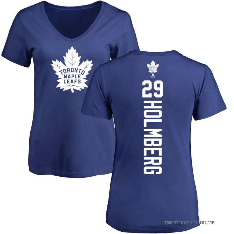 Pontus Holmberg Women's Blue Toronto Maple Leafs Backer T-Shirt -